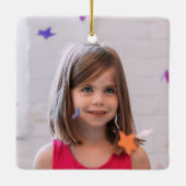 Chalkboard Chalkboard Colorful Kids Foto Keramikornament (Rückseite)