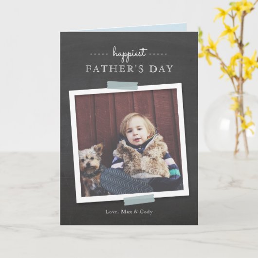 Chalkboard Cheer Vatertag Card Karte (Gelbe Blume)