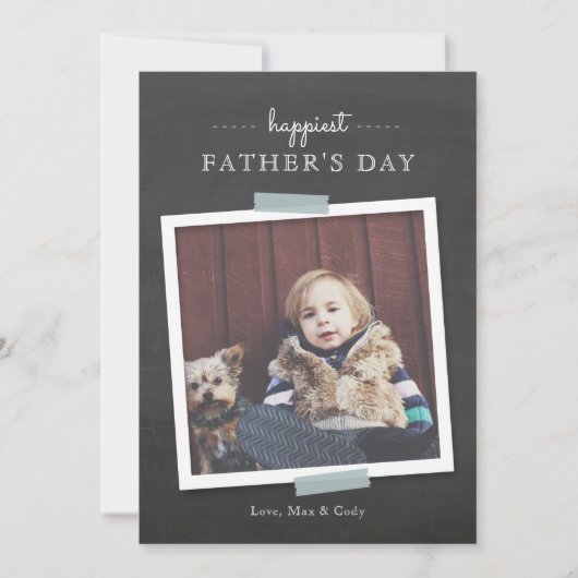 Chalkboard Cheer Vatertag Card Karte (Vorderseite)