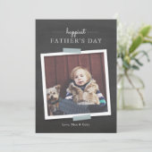 Chalkboard Cheer Vatertag Card Karte (Stehend Vorderseite)