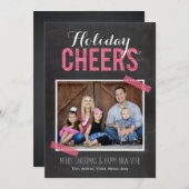 Chalkboard Chefs Holiday Foto Cards Feiertagskarte (Vorne/Hinten)