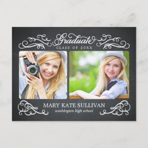 Chalkboard Chic Abschluss Ankündigung