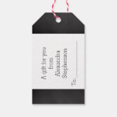 Chalkboard Christlich Weihnachten Geschenkanhänger (Rückseite)