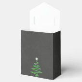Chalkboard Christmas Favor Box Bag Geschenkschachtel (Geöffnet)
