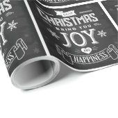 Chalkboard Christmas Joy Geschenkpapier (Rolleneckpunkt)