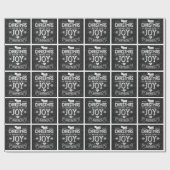 Chalkboard Christmas Joy Geschenkpapier (Flach)