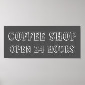 Chalkboard Coffee Shop Küche Signature Art Poster (Vorne)