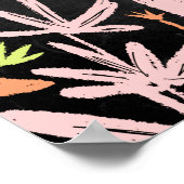 Chalkboard Colorful Dino Baby Dusche Willkommen Poster (Ecke)