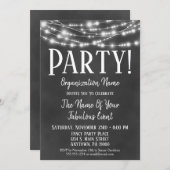 Chalkboard Corporate Party Einladung (Vorne/Hinten)