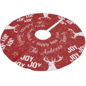 Chalkboard Crossed Arrow Dei Weihnachten Polyester Weihnachtsbaumdecke (Schrägansicht)