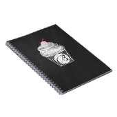 Chalkboard Cupcake Chalk Custom Notebook Journal Notizblock (Rechte Seite)