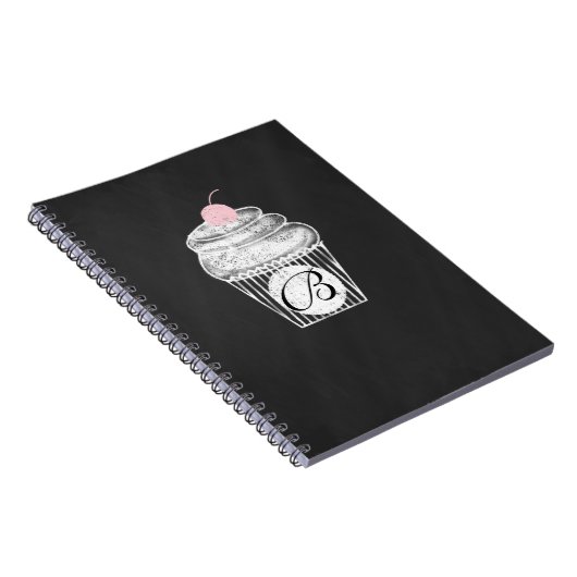 Chalkboard Cupcake Chalk Custom Notebook Journal Notizblock (Rechte Seite)