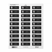 Chalkboard Cupcake Geburtstagsadressen (Vorne)