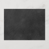 Chalkboard Cupids Save the Date Ankündigungspostkarte (Rückseite)