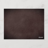 Chalkboard Cupids Save the Date Postkarte (Rückseite)