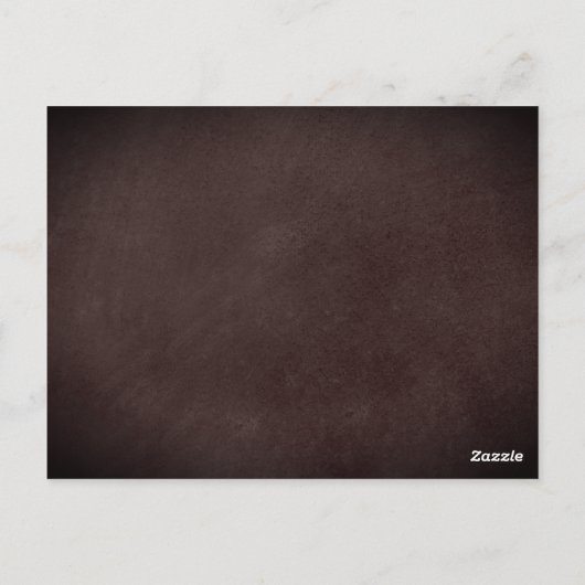 Chalkboard Cupids Save the Date Postkarte (Rückseite)