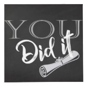 Chalkboard Custom Abschluss Foto Cube Würfel (Rechts)