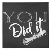 Chalkboard Custom Abschluss Foto Cube Würfel (Rechts)