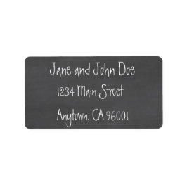 Chalkboard CustomizeABLEs Adressaufkleber