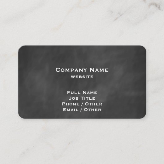 Chalkboard Dandela Business Card Visitenkarte (Vorderseite)