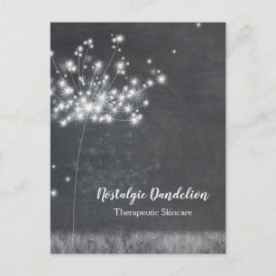 Chalkboard Dandelion Business Vielen Dank Postkarte