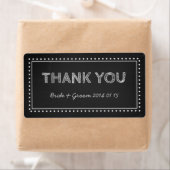 Chalkboard Danke, dass Sie Hochzeitsmarken haben (Insitu)