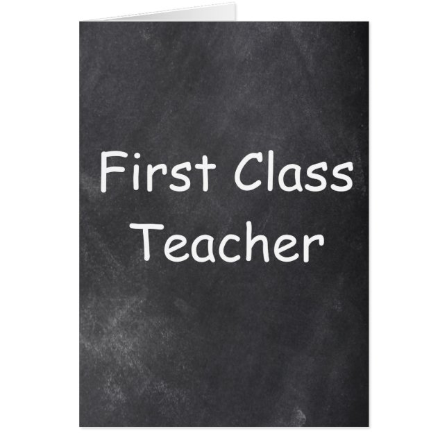Chalkboard-Design der ersten Klasse (Vorne)