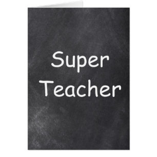 Chalkboard-Design für Super Teacher