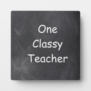 Chalkboard Design-Geschenk für klassische Lehrer Fotoplatte