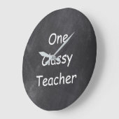 Chalkboard Design-Geschenk für klassische Lehrer Große Wanduhr (Winkel)