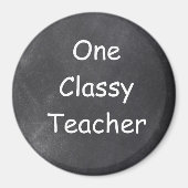 Chalkboard Design-Geschenk für klassische Lehrer Magnet (Vorne)