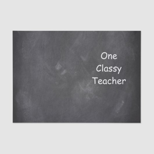 Chalkboard Design-Geschenk für klassische Lehrer Seidenpapier (Vorderseite)