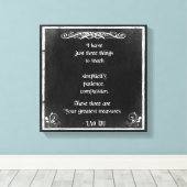Chalkboard-Design mit Lao Tzu Inspiration Zitat Leinwanddruck (Insitu (Holzboden))