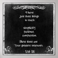 Chalkboard-Design mit Lao Tzu Inspiration Zitat