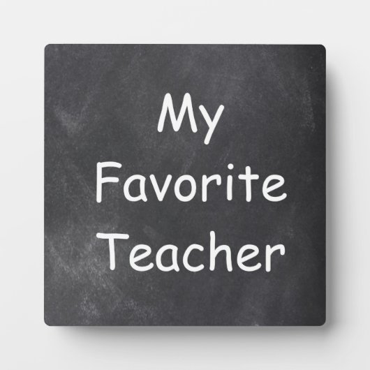 Chalkboard-Designgeschenk für Lieblings-Lehrer Fotoplatte (Vorderseite)