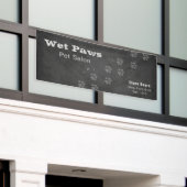 Chalkboard Dog Grooming Services Banner (Äußeres Gebäude)