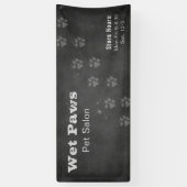 Chalkboard Dog Grooming Services Banner (Vertikal)