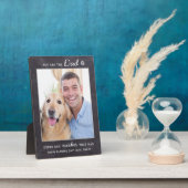 Chalkboard DOG VATER Personalisiert Pet Foto Fotoplatte (Seite)