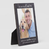 Chalkboard DOG VATER Personalisiert Pet Foto Fotoplatte (Seite)