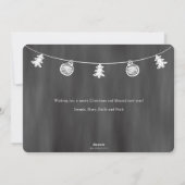 Chalkboard Doodle Weihnachten 2019 FotoCollage (Rückseite)