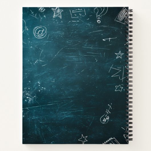 Chalkboard Doodles Notebook Notizblock (Rückseite)