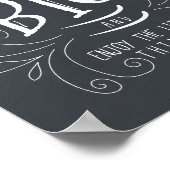 Chalkboard Dream Big Quote Art drucken Poster (Ecke)