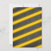 Chalkboard Dump Truck Construction Birthday Party Einladung (Rückseite)