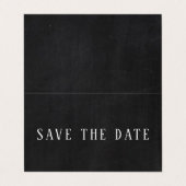 Chalkboard-Effekt, Foto Save the Date Karte (Außenseite Aufgefaltet)