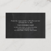 Chalkboard-Effekt - Gutschein zum Rabatt (Rückseite)