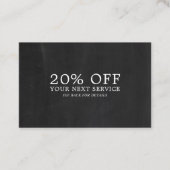 Chalkboard-Effekt - Gutschein zum Rabatt (Vorderseite)