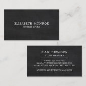 Chalkboard-Effekt, Juwelier Visitenkarte (Vorne/Hinten)