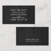 Chalkboard-Effekt, Save the Date Begleitkarte (Vorne/Hinten)