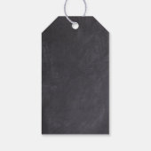 Chalkboard ein kleines Surfer Baby Dusche Geschenkanhänger (Rückseite)