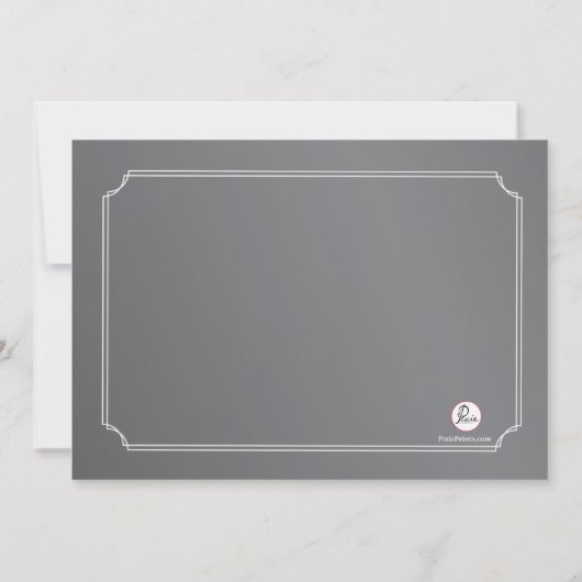 Chalkboard Einladung zum religiösen Foto (Rückseite)